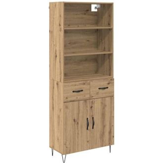 vidaXL Highboard Artisan Oak 69.5 x 34 x 180 cm Engineered Wood vidaXL
