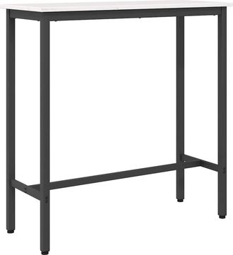 vidaXL Mesa 100 X 40 X 101 Cm Madera Ingenierizada Y Acero Vidaxl