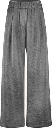 By-Bar Amsterdam Metallic Benji Broek - Dames - Wijde Broeken - Grijs - XL - Broeken