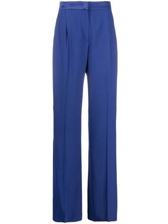 Alberta Ferretti High waist broek - Blauw