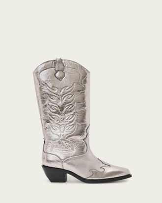 AllSaints Dolly Western Leather Boots