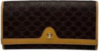 Celine Pre-owned Leren Portemonnee - Dames - Vintage Accessoires - Bruin - ONE Size - Leer - Vintage