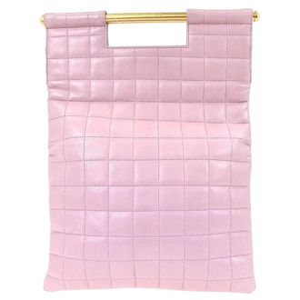 Chanel Chanel Coco Mark Leather Tote Leather Pink Leather Handbag (Pre-Owned)