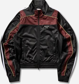 Martine Rose Shrunken Track Jacket Black / Burgundy