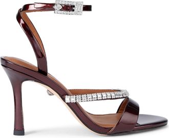 Kurt Geiger Womens Crystal Strap Sandal 90 Sandals - Wine - Size UK 3
