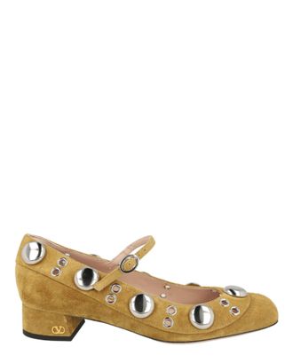 Valentino Nellc&ocirc;te Suede Mary Jane Pumps