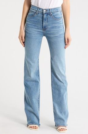 Veronica Beard Crosbie High Waist Slim Wide Leg Jeans in Rebel Stone at Nordstrom, Size 24