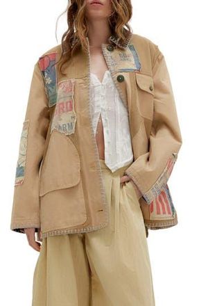 Free People Garden Tamer Jacket in Brown Combo at Nordstrom Rack, Size X-Large