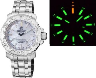 Deep Blue Daynight Ops Pro Automatic Mens Watch DNOPSSBEZWHTMOP