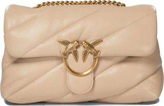 Pinko Borsa a tracolla trapuntata Love Puff Classic - - Bags - Donna - Beige - ONE SIZE