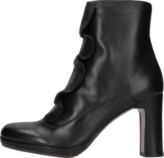 Chie Mihara Upicoli Besalu Enkellaarsjes - Dames - Laarzen met Hak - Zwart - 40 EU - Leer - Schoenen