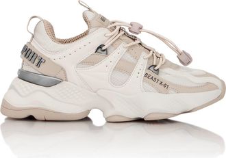 Plein Sport Runner Beast X-01 Unisex in Beige at Nordstrom, Size 45