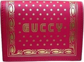 Gucci Pre-owned Wallets, female, Pink, Size: ONE SIZE Pre-owned Leather Wallet