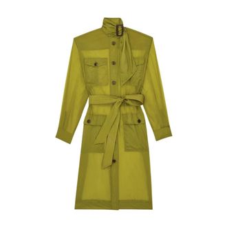 Saint Laurent Kleedjes, Dames, Groen, S, Nylon, Abito Cargo in Nylon