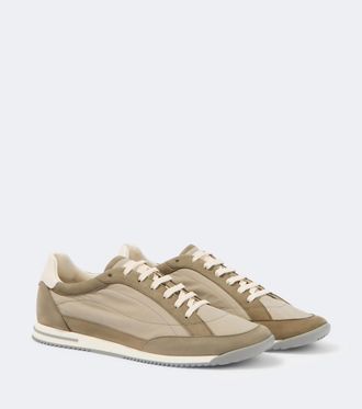 Brunello Cucinelli Leather-trimmed sneakers
