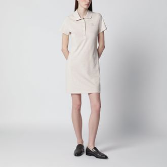 Burberry Beige m&eacute;lange cotton polo dress by Burberry