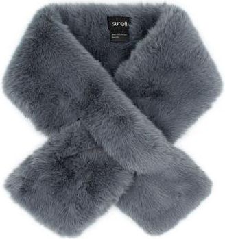 Surell Faux Fur Pull-Through Scarf in Gray at Nordstrom Rack