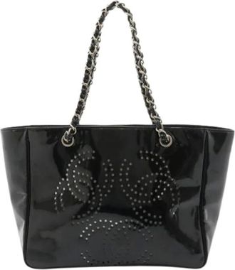 Chanel Pre-owned Tote Bags, female, Black, Size: ONE SIZE Pre-owned Vintage Tote Bag