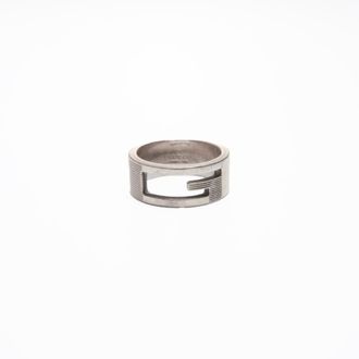 Gucci Silver Band Ring (Pre-Owned)