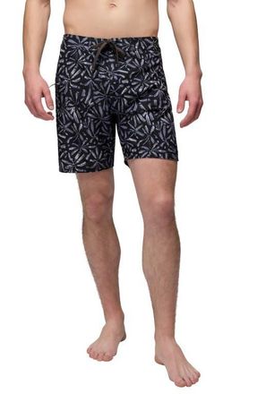 Prana Fenton Board Shorts in Black Grounded at Nordstrom, Size 31