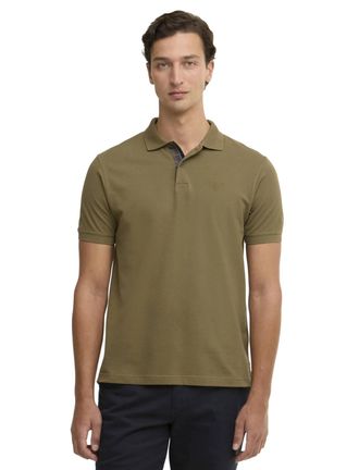 Barbour Groen poloshirt Barbour tailored fit korte mouw