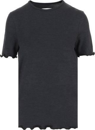 Jil Sander Black Silk Blend T-Shirt