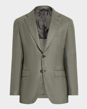 Brioni Men & apos;s Textured Wool-Cashmere Blazer