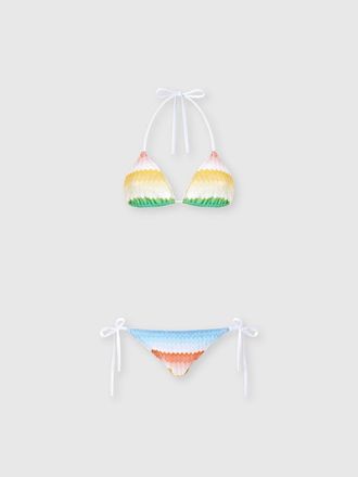 Missoni Triangle Bikini With D&eacute;grad&eacute; Zigzag Pattern in Multicoloured at Nordstrom, Size 36 It