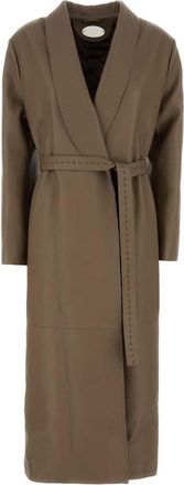 Fendi Mud Leather Coat