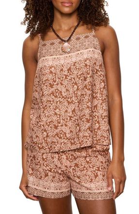Sanctuary Nomad Print Camisole in Mosaic Clay Ivory/Multi at Nordstrom, Size Xx-Small
