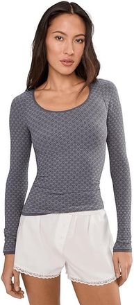 Free People Love Letter Long Sleeve Womens Clothing Iron : MD-LG (Womens 8-12), Nylon/Rayon/Spandex