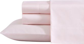Laura Ashley Solid Pink Sheet Set in Delicate Pink at Nordstrom Rack, Size Queen