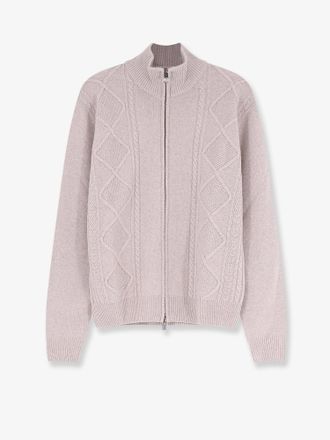 Corneliani Cardigan con full zip in lana e cashmere - CORNELIANI - gender_Man