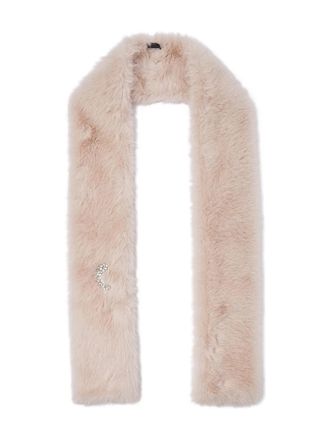 Liu Jo bejewelled stole - women - Polyester - One Size - Neutrals