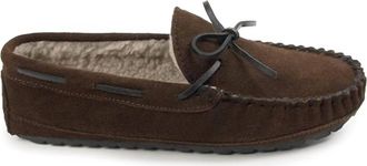 Minnetonka Mens Casey Moccasins In Chocolate Suede