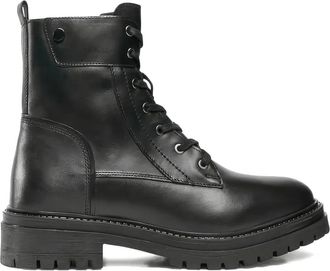 Geox Iridea combat boots - women - Microfibre/Calf Leather/Polyurethane/Fabric/Rubber - 37 - Black