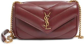 Saint Laurent Toy Loulou Quilted Leather Shoulder Bag in Rouge Cabernet at Nordstrom