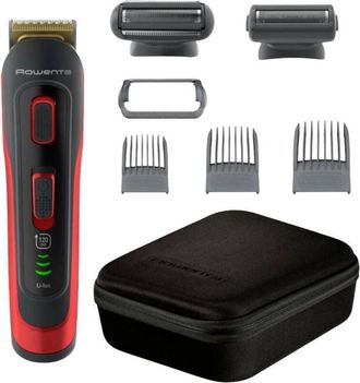 Rowenta TN9400F4 Regolabarba, Rasoio, Rifinitore per peli del corpo, Tagliacapelli lavabile Grigio, Arancione - Rowenta