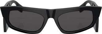Burberry Sunglasses Palmer logo-arm sunglasses - women - Acetate - 55 - Black