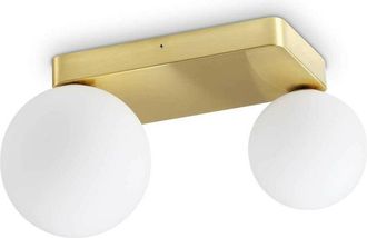 Ideal Lux Ideal Lux - Penta 2 Light Globe Ceiling Light Brass