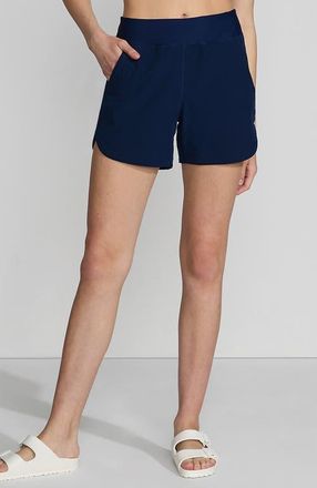 Lands End SunShade UPF 50 5 Board Shorts in Deep Sea Navy at Nordstrom, Size 12
