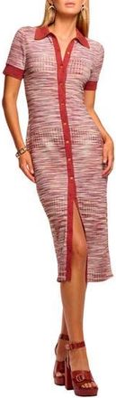 Ramy Brook Elijah Rib Midi Dress in Amber Spacedye at Nordstrom Rack, Size X-Large