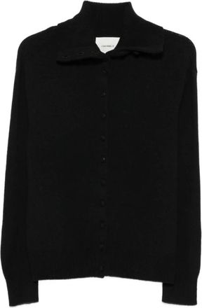 Lisa Yang Denie Cardigan - Dames - Cashmere truien - Zwart - XS - Kasjmier - Truien & Vesten