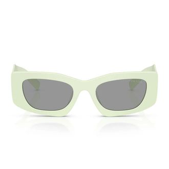 Prada Sunglasses Prd03 Sd 05 K50 Q Matte Mint Green/Grey Women