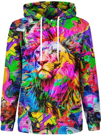 Mr. Gugu & Miss Go Colorful Lion Hoodie