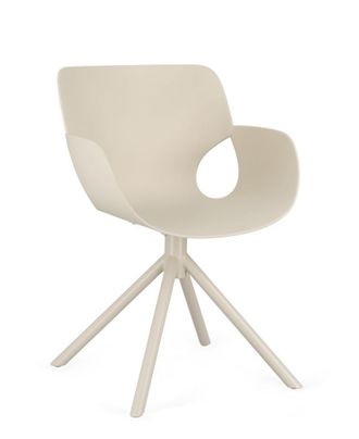 BIZZOTTO Juego 6 sillas acero beige