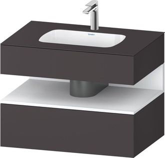 Duravit Qatego Lavabo Encastrado Con Base De Lavabo Consola, - Duravit