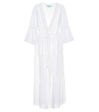 Melissa Odabash Caftano Robbi in pizzo di cotone san gallo