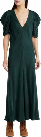 The Great. Century Midi Dress In Winterpine