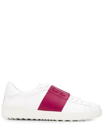 Valentino Garavani Sneakers con banda a contrasto - Bianco